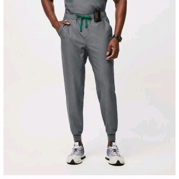 Figs Tansen Jogger Scrub Pants Men's S Nurses Healthcare Uniforms Graphite - Picture 2 of 6